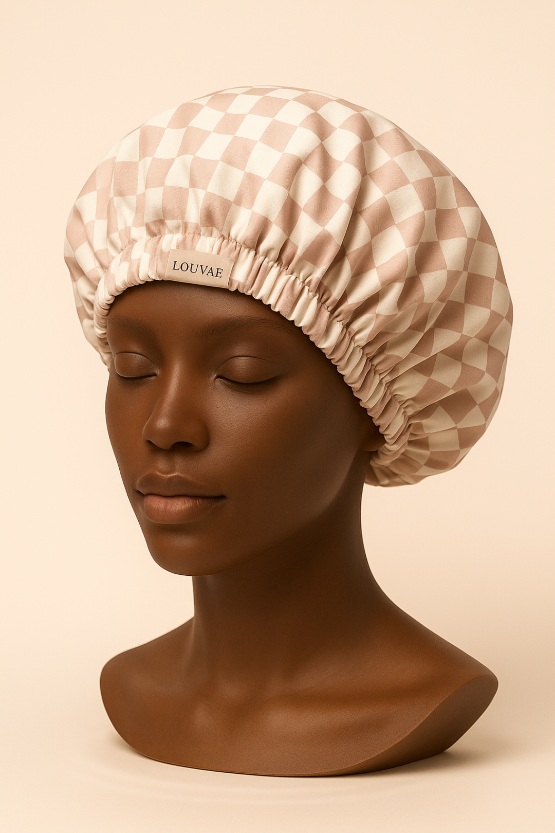 Louvae Luxury Satin Lined Shower Caps